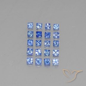 2,57 ct natürliche blauer Saphir-Edelsteine, Quadrat, VVS-VS