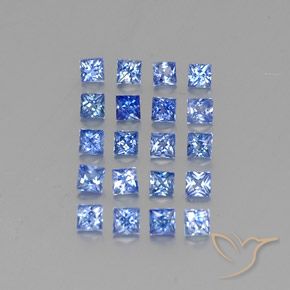 2,57 ct natürliche blauer Saphir-Edelsteine, Quadrat, VVS-VS