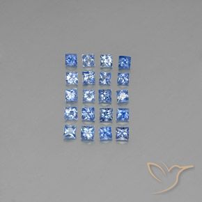 3,15 ct natürliche blauer Saphir-Edelsteine, Quadrat, VVS-VS