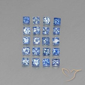 3,15 ct natürliche blauer Saphir-Edelsteine, Quadrat, VVS-VS