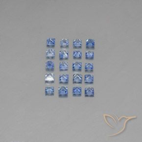 3,15 ct natürliche blauer Saphir-Edelsteine, Quadrat, VVS-VS