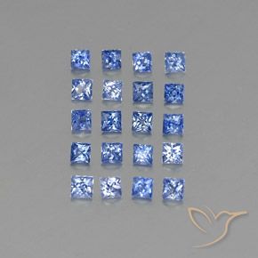 2.77 ct natürliche Mittleres Dunkelblau Saphir-Edelsteine, Quadrat, VVS-VS