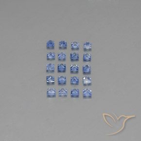 2.77 ct natürliche Mittleres Dunkelblau Saphir-Edelsteine, Quadrat, VVS-VS