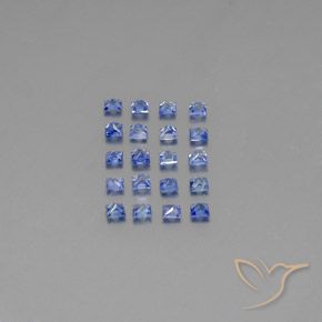 1,65 ct natürliche blauer Saphir-Edelsteine, Quadrat, VVS-VS