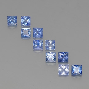  ct natürliche blauer Saphir-Edelsteine, Quadrat, VVS-VS