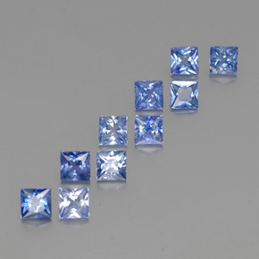  ct natürliche blauer Saphir-Edelsteine, Quadrat, VVS-VS
