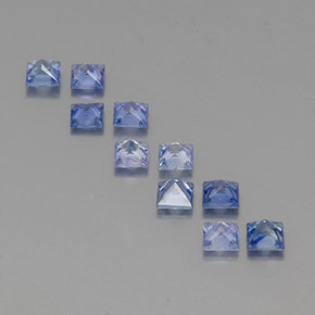  ct natürliche blauer Saphir-Edelsteine, Quadrat, VVS-VS