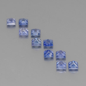 2,24 ct natürliche blauer Saphir-Edelsteine, Quadrat, VVS-VS