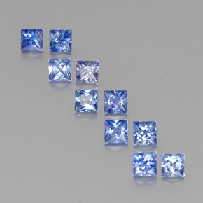  ct natürliche blauer Saphir-Edelsteine, Quadrat, VVS-VS