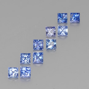  ct natürliche blauer Saphir-Edelsteine, Quadrat, VVS-VS
