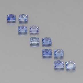  ct natürliche blauer Saphir-Edelsteine, Quadrat, VVS-VS