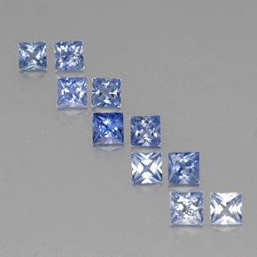  ct natürliche blauer Saphir-Edelsteine, Quadrat, VVS-VS