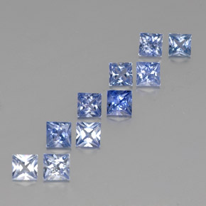  ct natürliche blauer Saphir-Edelsteine, Quadrat, VVS-VS