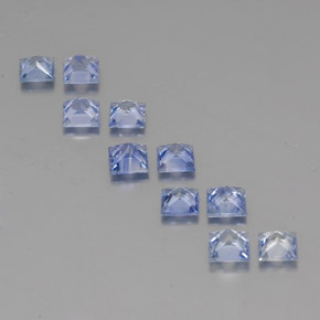  ct natürliche blauer Saphir-Edelsteine, Quadrat, VVS-VS