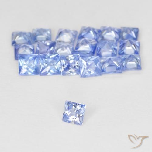 1.69 ct natürliche Pastellblau Saphir-Edelsteine, Quadrat, VVS-VS