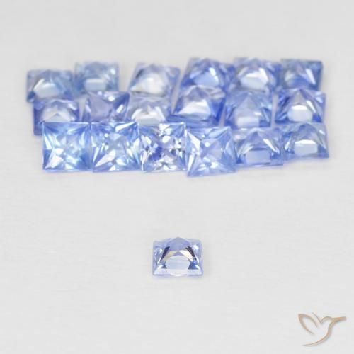 1.69 ct natürliche Pastellblau Saphir-Edelsteine, Quadrat, VVS-VS