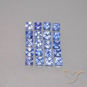 2,14 ct natürliche blauer Saphir-Edelsteine, Quadrat, VVS-VS