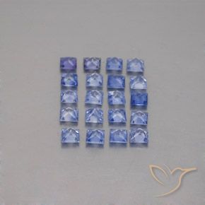 2,14 ct natürliche blauer Saphir-Edelsteine, Quadrat, VVS-VS