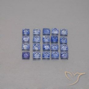 2,13 ct natürliche blauer Saphir-Edelsteine, Quadrat, VVS-VS