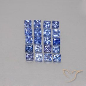 2,26 ct natürliche blauer Saphir-Edelsteine, Quadrat, VVS-VS