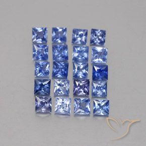 2,26 ct natürliche blauer Saphir-Edelsteine, Quadrat, VVS-VS