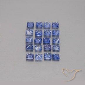 2,26 ct natürliche blauer Saphir-Edelsteine, Quadrat, VVS-VS