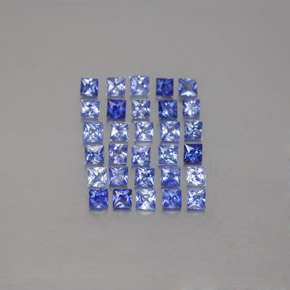  ct natürliche blauer Saphir-Edelsteine, Quadrat, VVS-VS