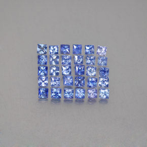  ct natürliche blauer Saphir-Edelsteine, Quadrat, VVS-VS