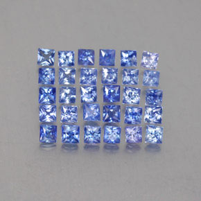  ct natürliche blauer Saphir-Edelsteine, Quadrat, VVS-VS