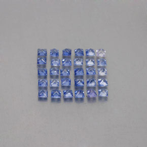  ct natürliche blauer Saphir-Edelsteine, Quadrat, VVS-VS