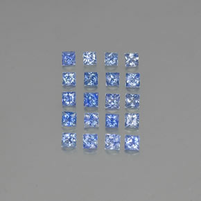 2,31 ct natürliche blauer Saphir-Edelsteine, Quadrat, VVS-VS