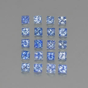 2,31 ct natürliche blauer Saphir-Edelsteine, Quadrat, VVS-VS
