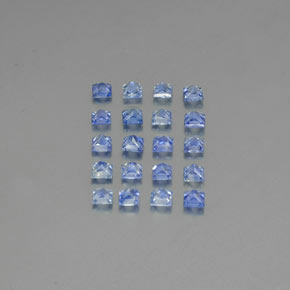 2,31 ct natürliche blauer Saphir-Edelsteine, Quadrat, VVS-VS