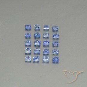 1,97 ct natürliche blauer Saphir-Edelsteine, Quadrat, VVS-VS