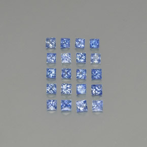 2,04 ct natürliche blauer Saphir-Edelsteine, Quadrat, VVS-VS