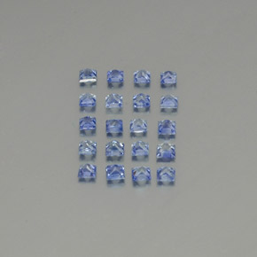 2,04 ct natürliche blauer Saphir-Edelsteine, Quadrat, VVS-VS