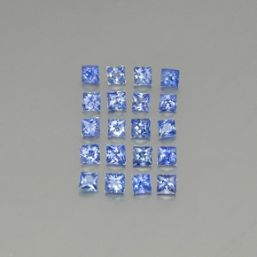 2,19 ct natürliche blauer Saphir-Edelsteine, Quadrat, VVS-VS