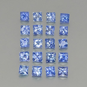2,19 ct natürliche blauer Saphir-Edelsteine, Quadrat, VVS-VS