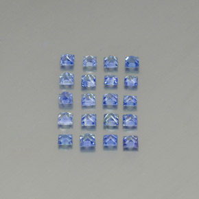 2,19 ct natürliche blauer Saphir-Edelsteine, Quadrat, VVS-VS