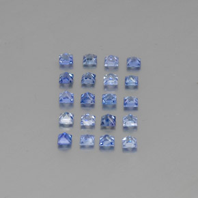 1,51 ct natürliche blauer Saphir-Edelsteine, Quadrat, VVS-VS