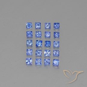 2,05 ct natürliche blauer Saphir-Edelsteine, Quadrat, VVS-VS