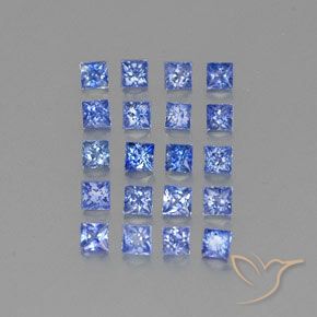 2,05 ct natürliche blauer Saphir-Edelsteine, Quadrat, VVS-VS