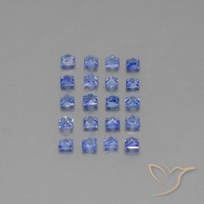 2,05 ct natürliche blauer Saphir-Edelsteine, Quadrat, VVS-VS