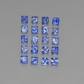  ct natürliche blauer Saphir-Edelsteine, Quadrat, VVS-VS