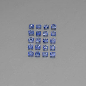  ct natürliche blauer Saphir-Edelsteine, Quadrat, VVS-VS