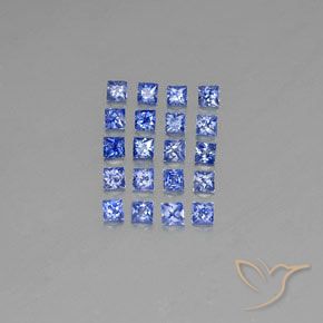 1,80 ct natürliche blauer Saphir-Edelsteine, Quadrat, VVS-VS