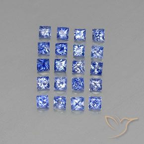 1,80 ct natürliche blauer Saphir-Edelsteine, Quadrat, VVS-VS
