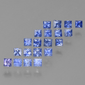 1,21 ct natürliche blauer Saphir-Edelsteine, Quadrat, VVS-VS