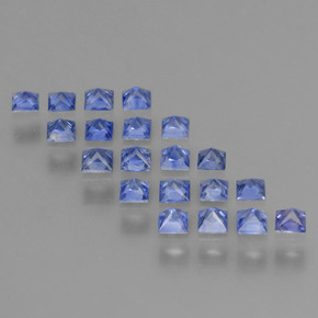 1,21 ct natürliche blauer Saphir-Edelsteine, Quadrat, VVS-VS