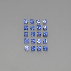  ct natürliche blauer Saphir-Edelsteine, Quadrat, VVS-VS